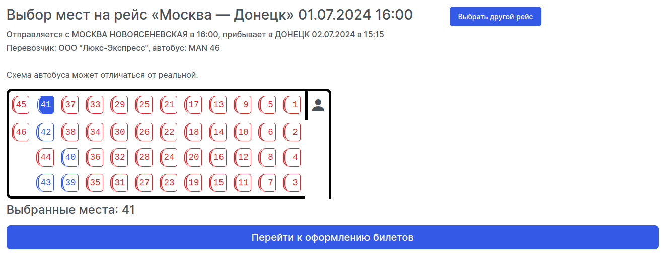 Схема атобуса